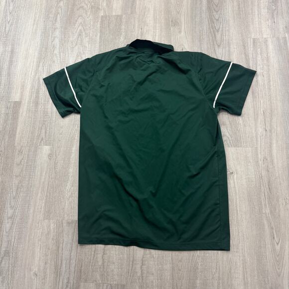 Nike Michigan State Baseball Polo Shirt Men's Extra Large XL Green MSU Dri Fit - Picture 7 of 9